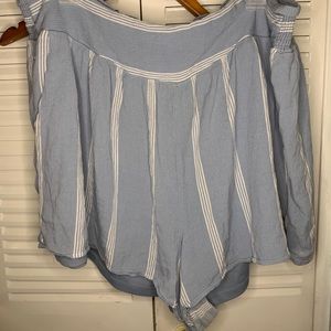 Striped Flowy Shorts
